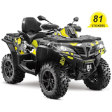 Decal kit CFMOTO 850 &amp; 1000 Yellow/Grey 2018-