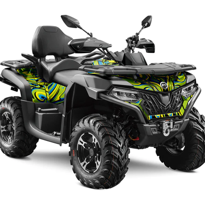 Dekalkit CFMOTO 625 2020- Gul/Blå/Grön