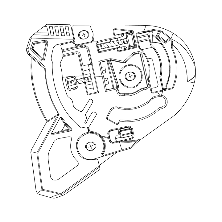HJC Visirfäste HJ-38 i71, F71