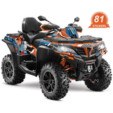 Decal kit CFMOTO 850 &amp; 1000 Orange/Blue 2018-