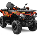 Decal kit CFMOTO 450 &amp; 520 2023- Dark orange