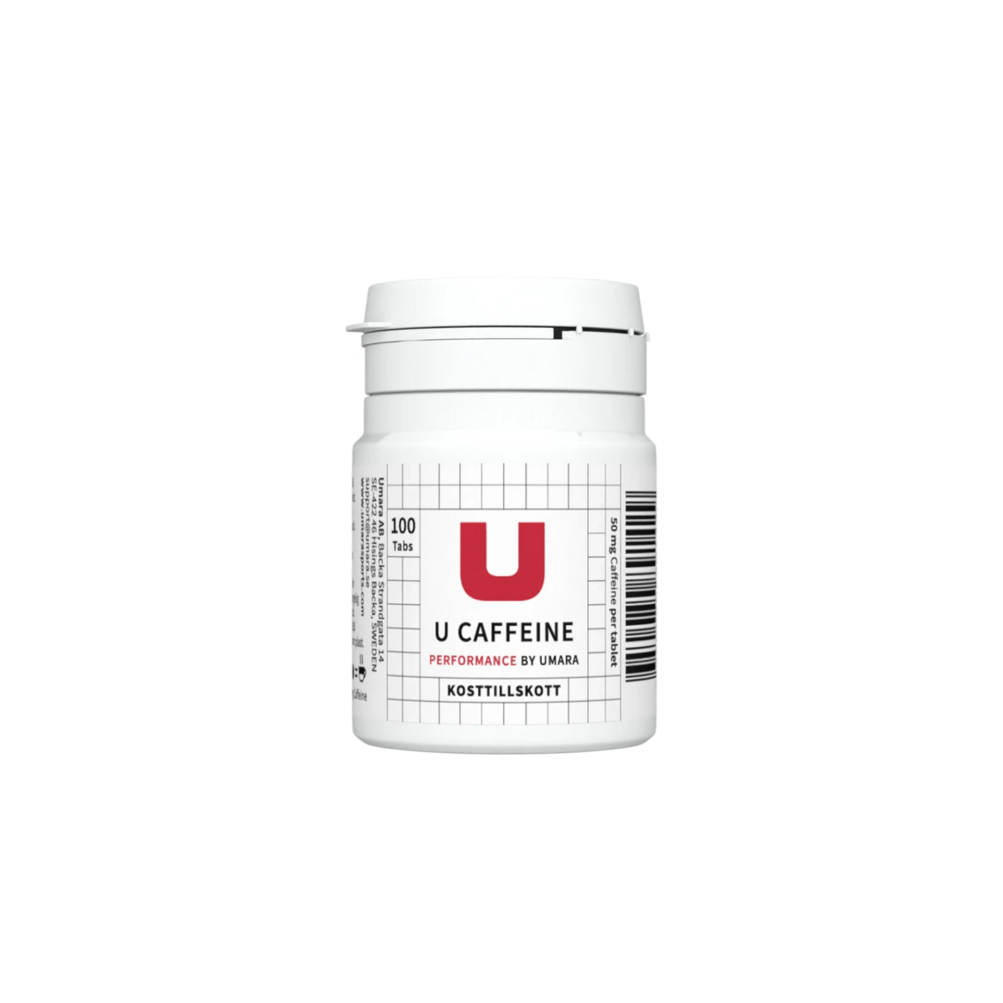 UMARA U CAFFEINE Koffeintabletter 50mg 100st - Neutral - ÖREBRO MC SERVICE