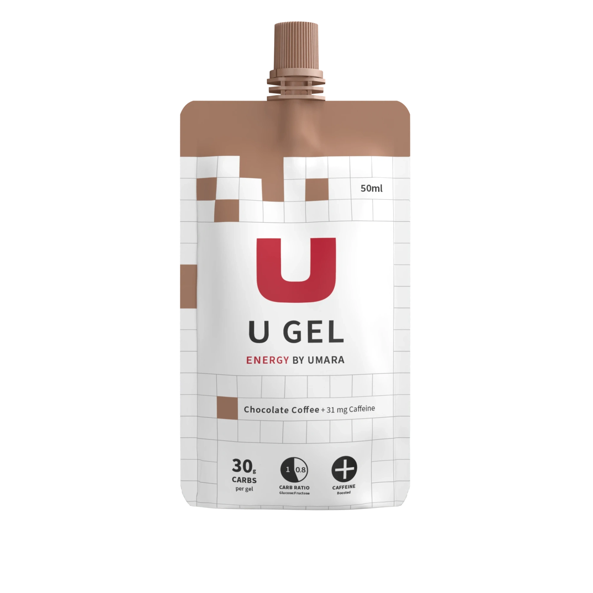 UMARA U GEL 30g Kolhydrater Skruvkork - Choklad / Kaffe + Koffein - ÖREBRO MC SERVICE