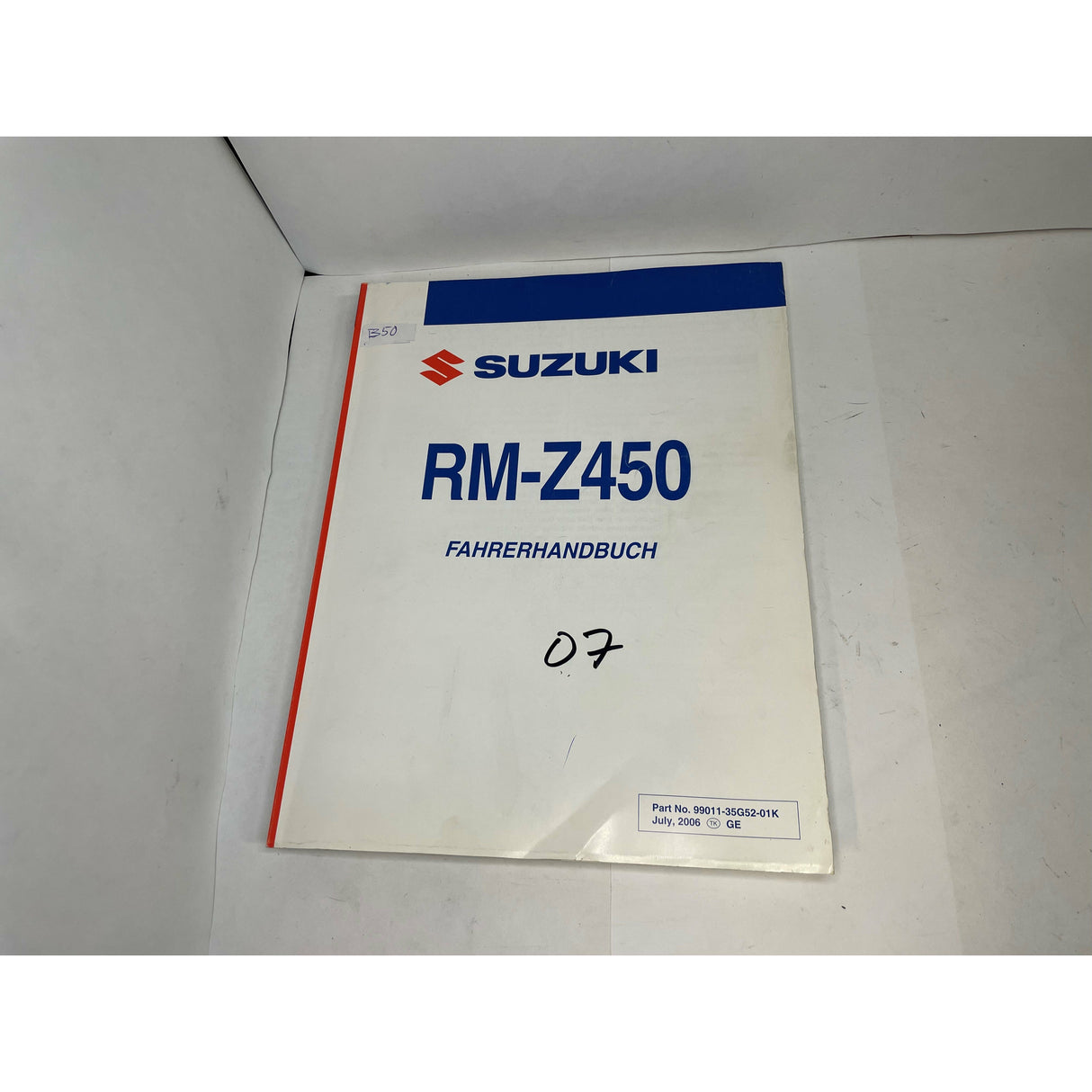 Manual SUZUKI RMZ450 2007