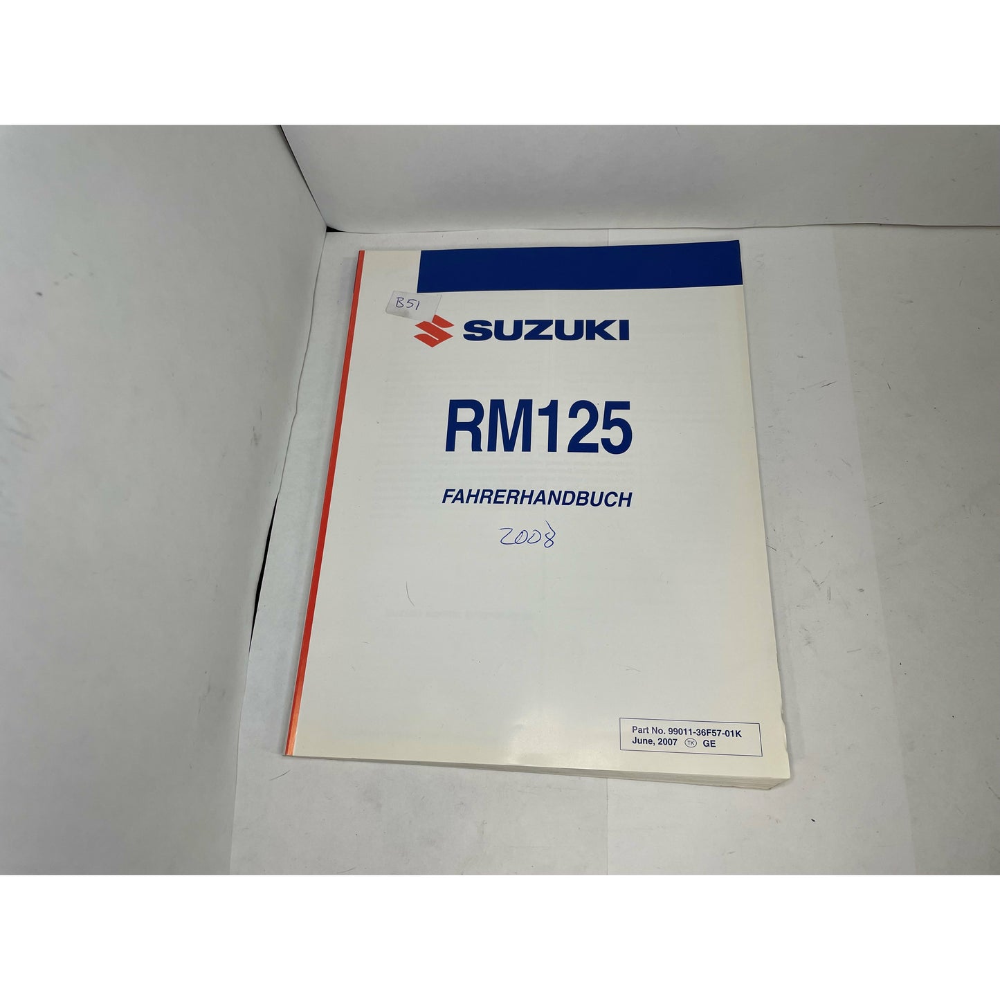 Handbok SUZUKI RM125 2008