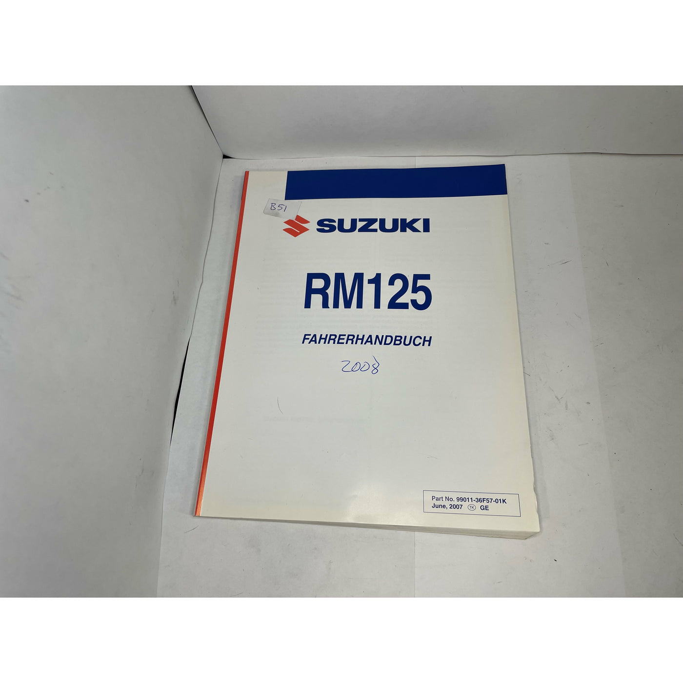 Handbok SUZUKI RM125 2008