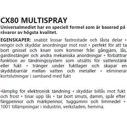 CX80 Multispray 500ml - ÖREBRO MC SERVICE