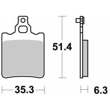 SBS Bromsbelägg Ceramic 106HF - ÖREBRO MC SERVICE